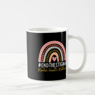 Health Problems End The Stigma Rainbow Boho Coffee Mug