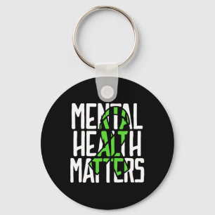 Health Problems Fight Stigma Mental Health Awarene Key Ring