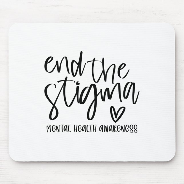 Health Problems Floral Brain Graphic End The Stigm Mouse Pad (Front)