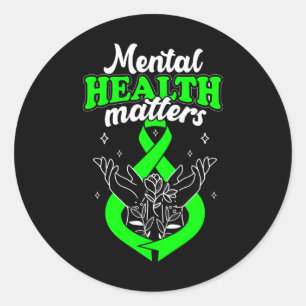 Health Problems Flowers Awareness Women  Classic Round Sticker