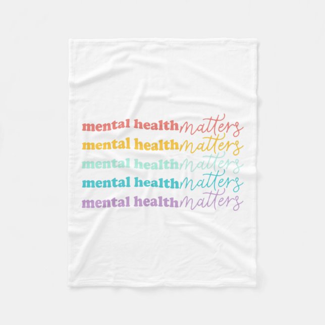 Health Problems Gift Human Brain Illness Awareness Fleece Blanket (Front)