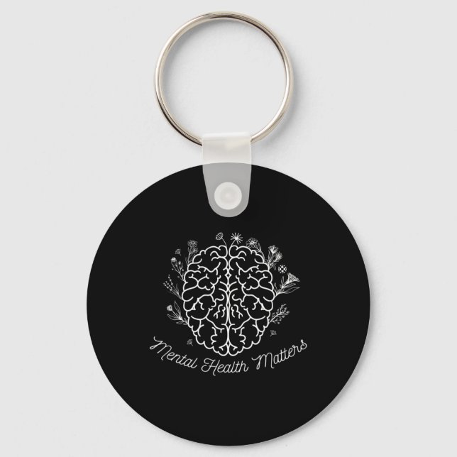 Health Problems Gift Human Brain Illness Awareness Key Ring (Front)