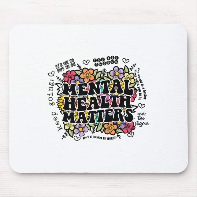 Health Problems Gift Human Brain Illness Awareness Mouse Pad (Front)