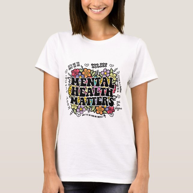 Health Problems Gift Human Brain Illness Awareness T-Shirt (Front)