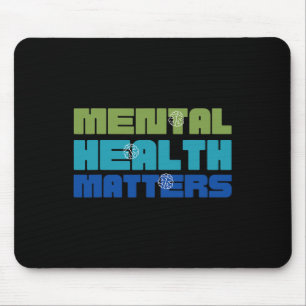 Health Problems Green For Mental Health Awareness  Mouse Pad