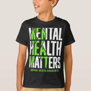 Health Problems Green Ribon Mental Health Awarenes T-Shirt