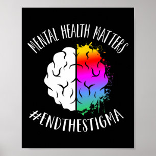 Health Problems Happy End Stigma Awareness Graphic Poster