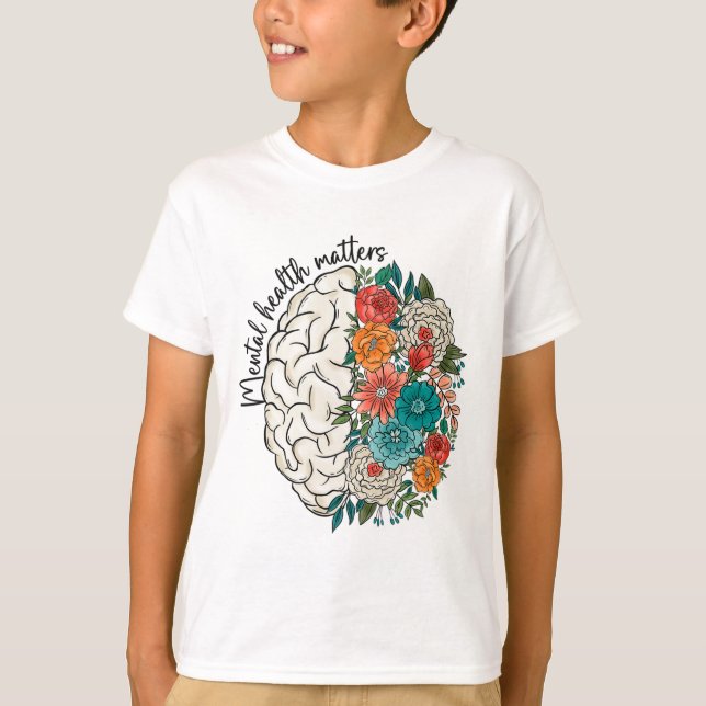 Health Problems Human Brain Illness Awareness 1  T-Shirt (Front)