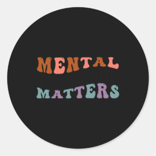 Health Problems Human Brain Illness Awareness 2  Classic Round Sticker