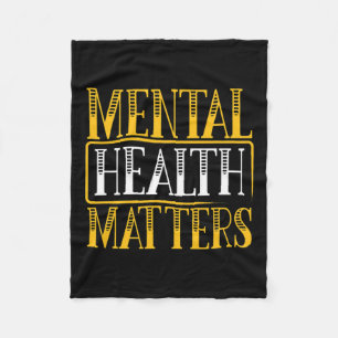 Health Problems - Human Brain Illness Awareness  Fleece Blanket