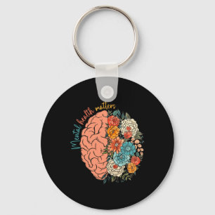 Health Problems Human Brain Illness Awareness  Key Ring
