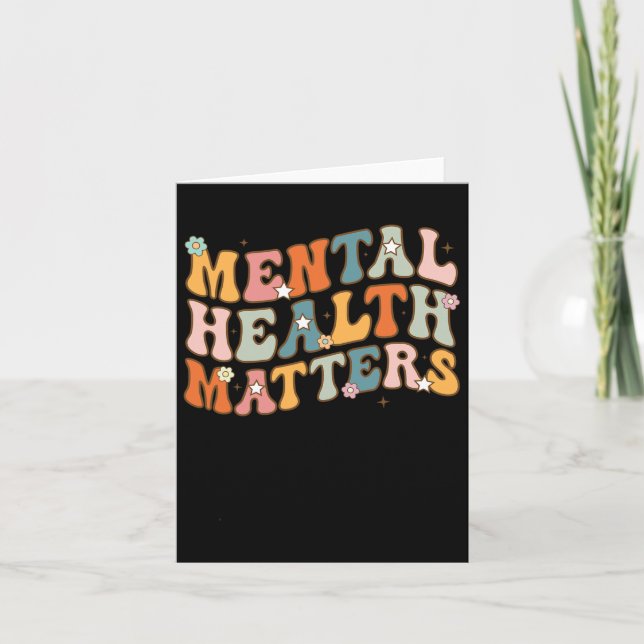 Health Problems Human Brain Illness Awareness Men  Card (Front)