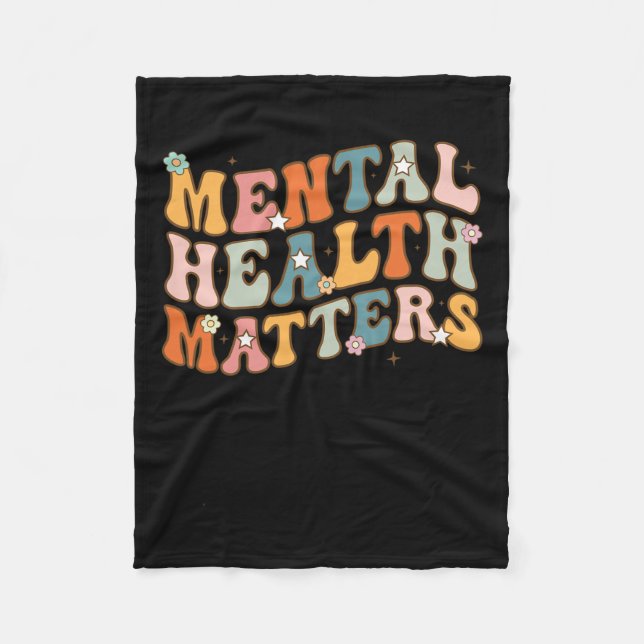 Health Problems Human Brain Illness Awareness Men  Fleece Blanket (Front)