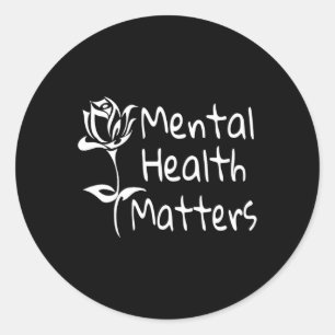 Health Problems Mental Awareness 12 Step Recovery Classic Round Sticker