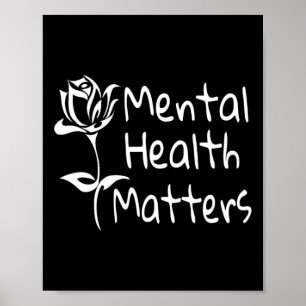 Health Problems Mental Awareness 12 Step Recovery  Poster