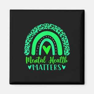 Health Problems Mental Awareness Leopard Rainbow W Magnet