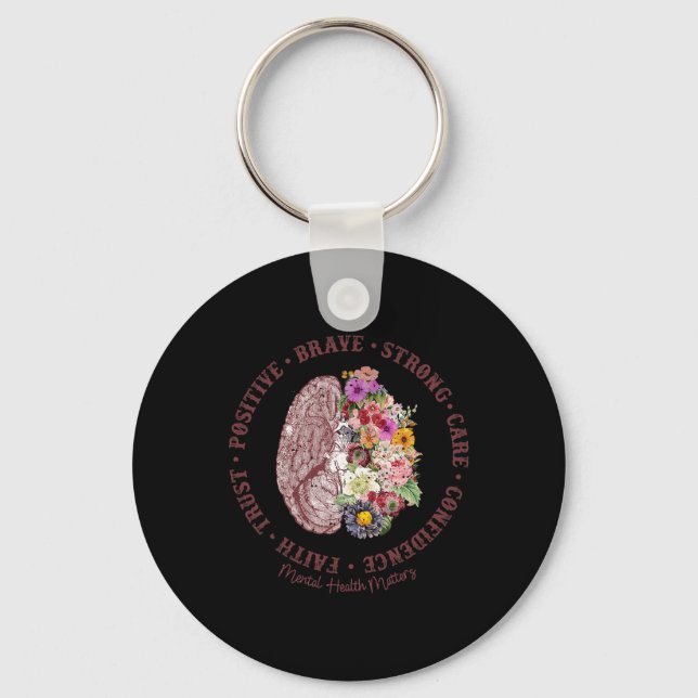 Health Problems Mental Health Awareness  Key Ring (Front)