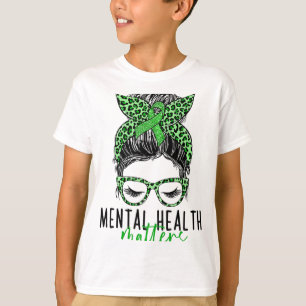 Health Problems Messy Bun Woman Neurodiversity Emo T-Shirt