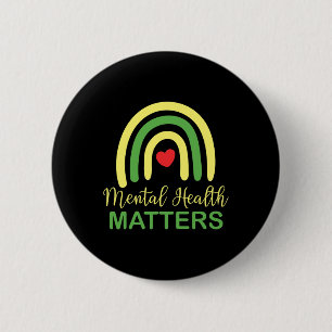Health Problems Rainbow Retro National Awareness M 6 Cm Round Badge