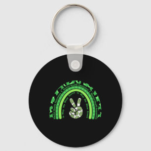 Health Problems We Wear Green Mental Health Awaren Key Ring