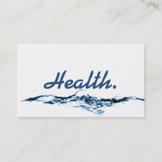 Health Professional Business Card- H2O No.1 v2 Business Card