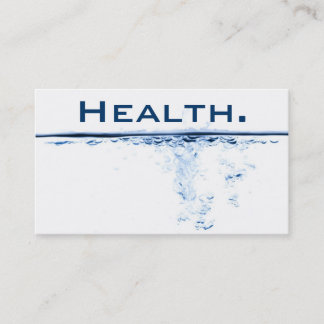 Health Professional Business Card- H2O No.2 Card