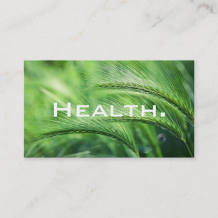 Health Professional Business Card- Natural Field Business Card