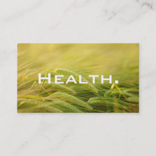 Health Professional Business Card- Natural Grass Card