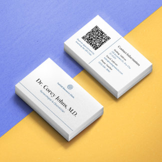 Health QR Code Business Card