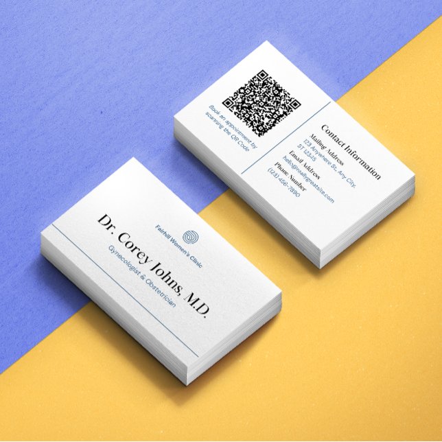 Health QR Code Business Card (Creator Uploaded)