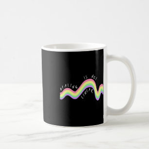 Health Quote Healing Is Not Linear Rainbow Coffee Mug