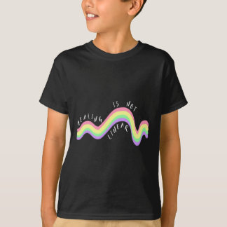 Health Quote Healing Is Not Linear Rainbow  T-Shirt