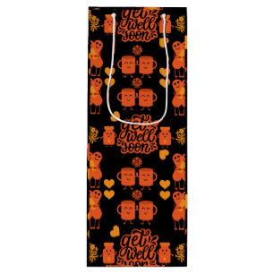 Health Recovery Get Well Soon   Wine Gift Bag