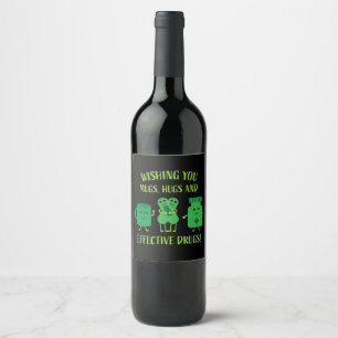 Health Recovery Get Well Soon   Wine Label