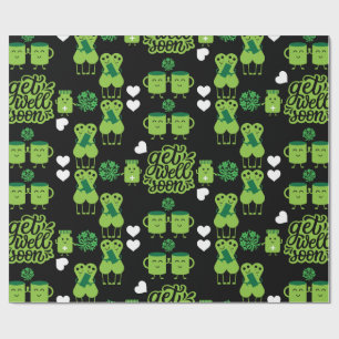 Health Recovery Get Well Soon   Wrapping Paper