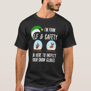 Health & Safety H&s  Christmas Elf & Safety Snow G T-Shirt