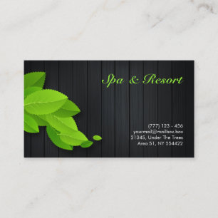 health, spa and beauty business card