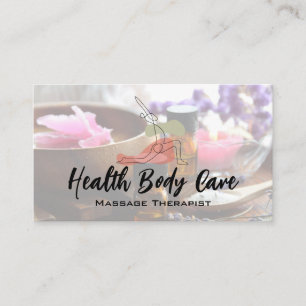 Health Spa Body Relaxation Stretch Business Card