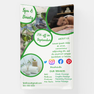 health spa poster flyer wellness center gym fit banner