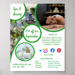 health spa poster flyer wellness centre gym fit