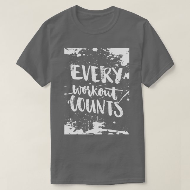 Health sports fitness moving cool every workout co T-Shirt (Design Front)