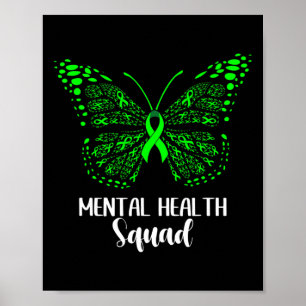 Health Squad Appreciation Day Butterfly Women For Poster