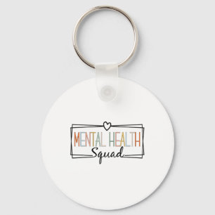 Health Squad Brain Illness Mental Health Awareness Key Ring
