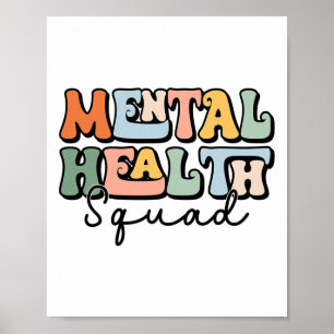 Health Squad Brain Illness Mental Health Awareness Poster
