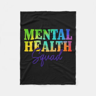 Health Squad Mental Health Awareness Month Problem Fleece Blanket