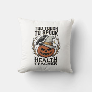 Health Teacher Halloween Shirt Vintage Engraved Pu Cushion