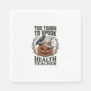Health Teacher Halloween Shirt Vintage Engraved Pu Napkin