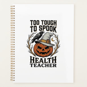 Health Teacher Halloween Shirt Vintage Engraved Pu Planner