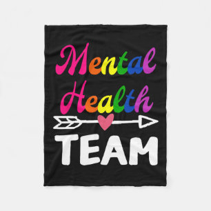 Health Team Awareness Therapist Men Women Supporte Fleece Blanket