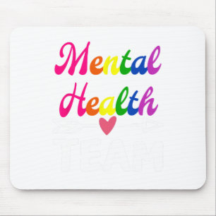 Health Team Awareness Therapist Men Women Supporte Mouse Pad
